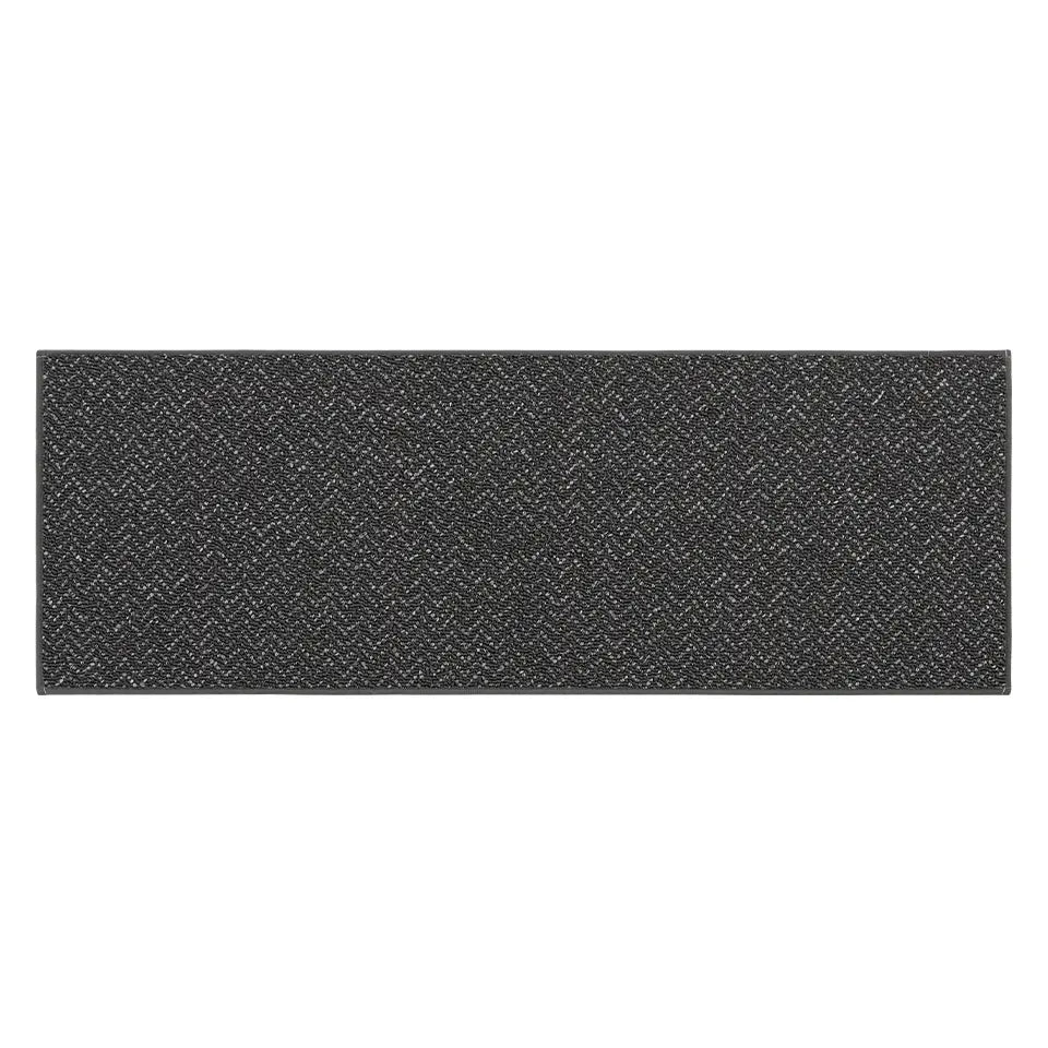 17x71 Dark Grey Pattern of Chevron Door Mats
