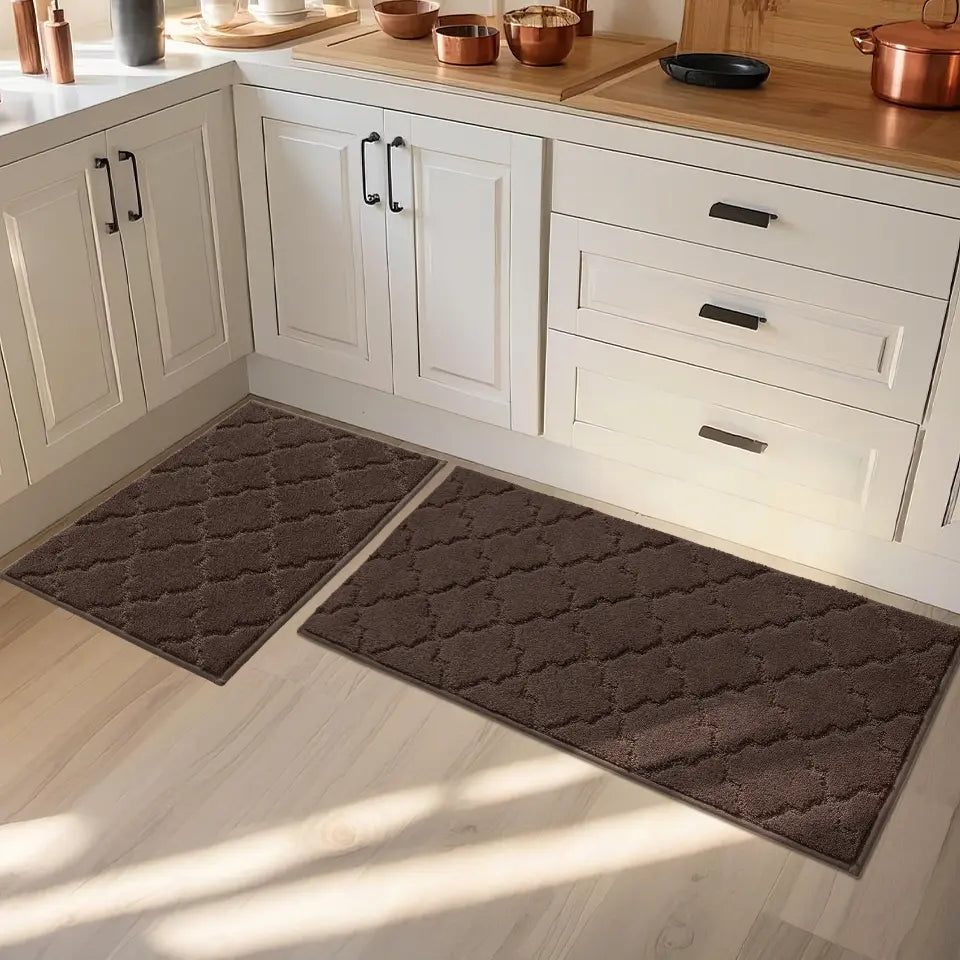 20x30 20x48 Scatter Rugs Laying on Kitchen Floor