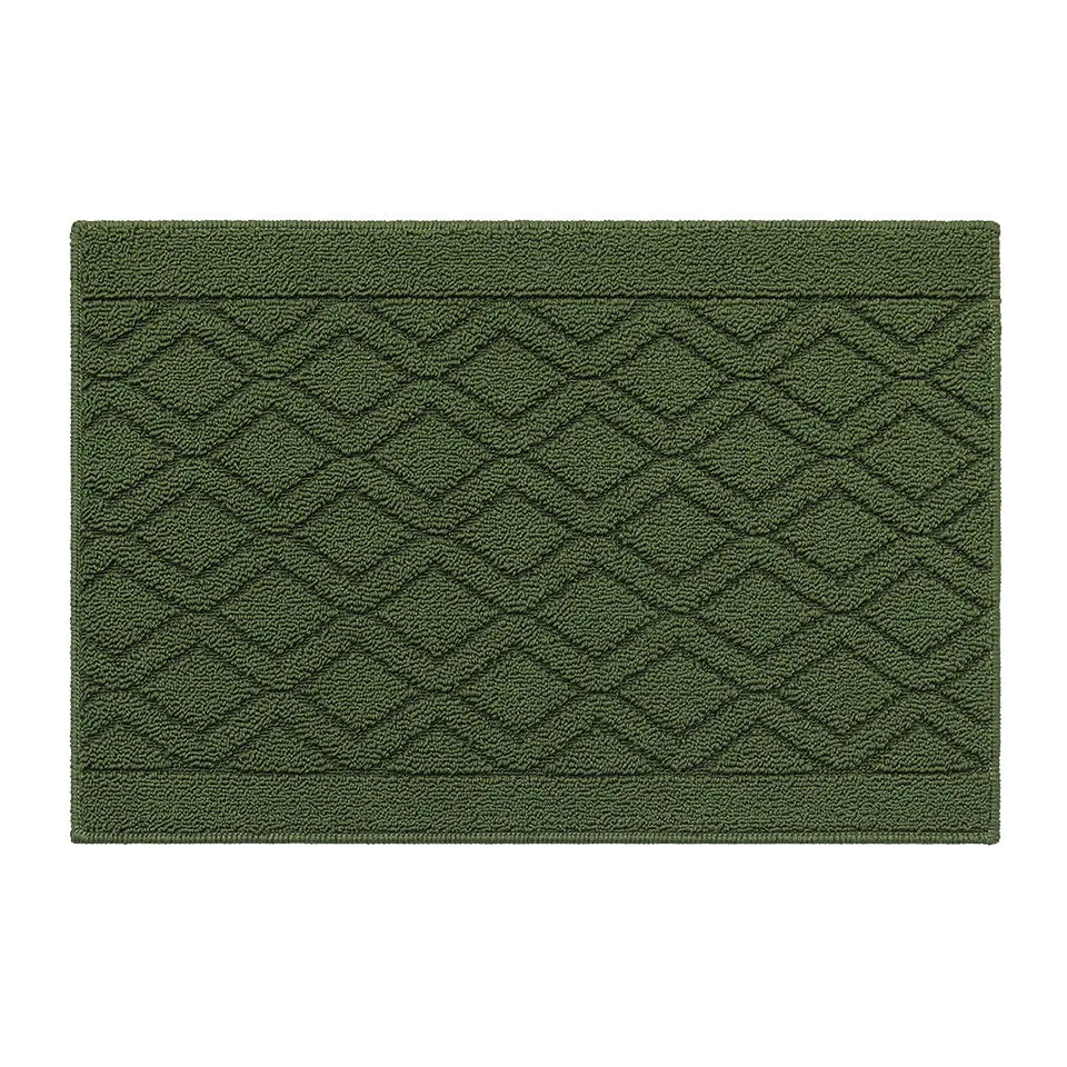 20x30 Green Wave Geometric Kitchen Mat