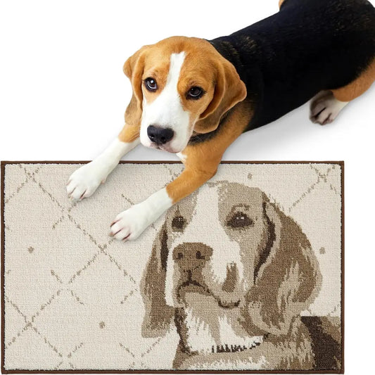 20x32 Taupe Dog Themed Doormats