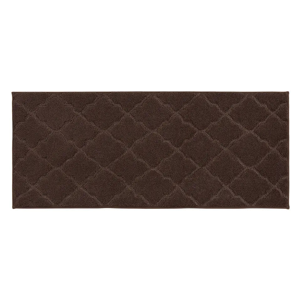 20x48 Brown Trellis Scatter Rugs for Kitchen
