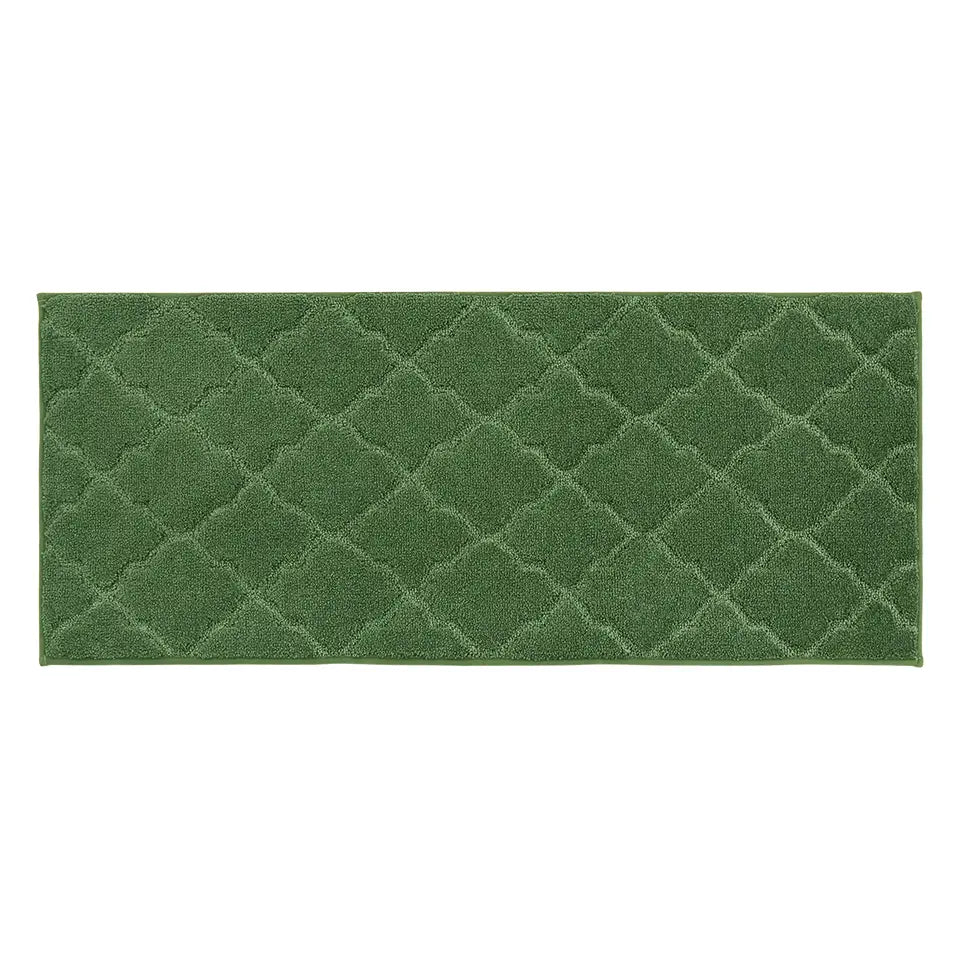 20x48 Green Trellis Scatter Rugs for Kitchen