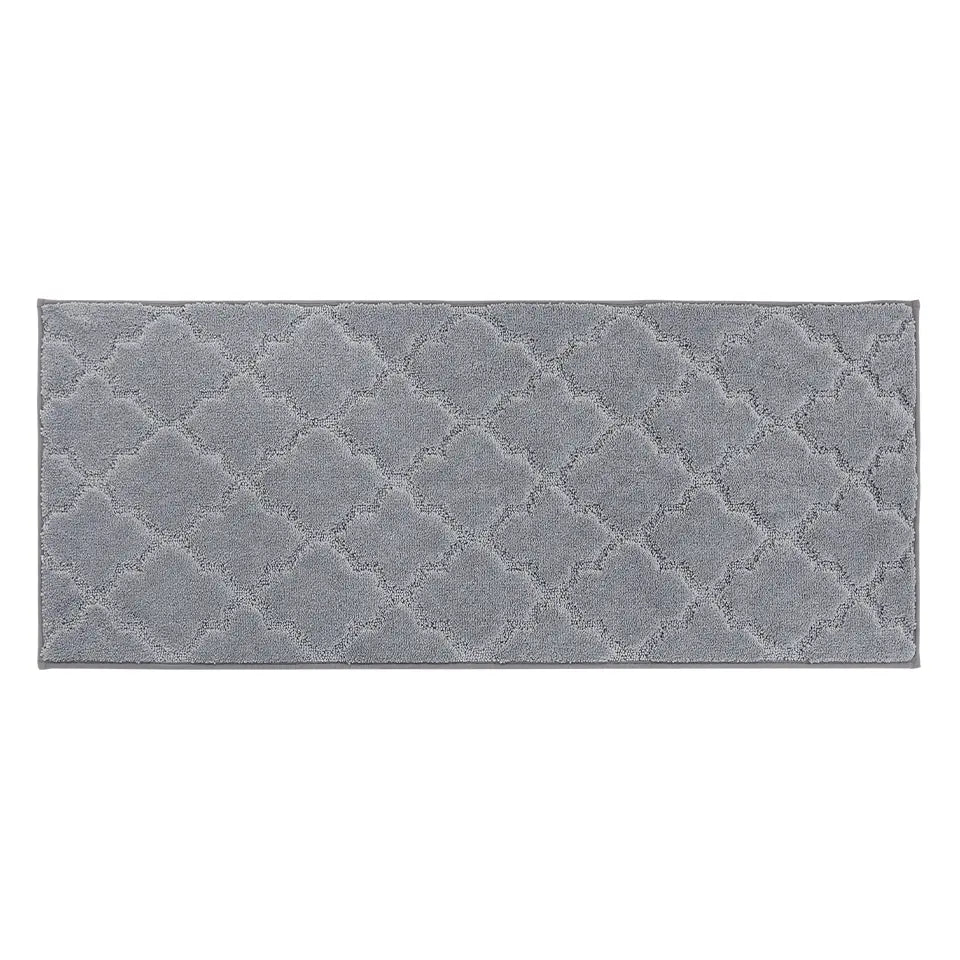 20x48 Grey Trellis Scatter Rugs for Kitchen