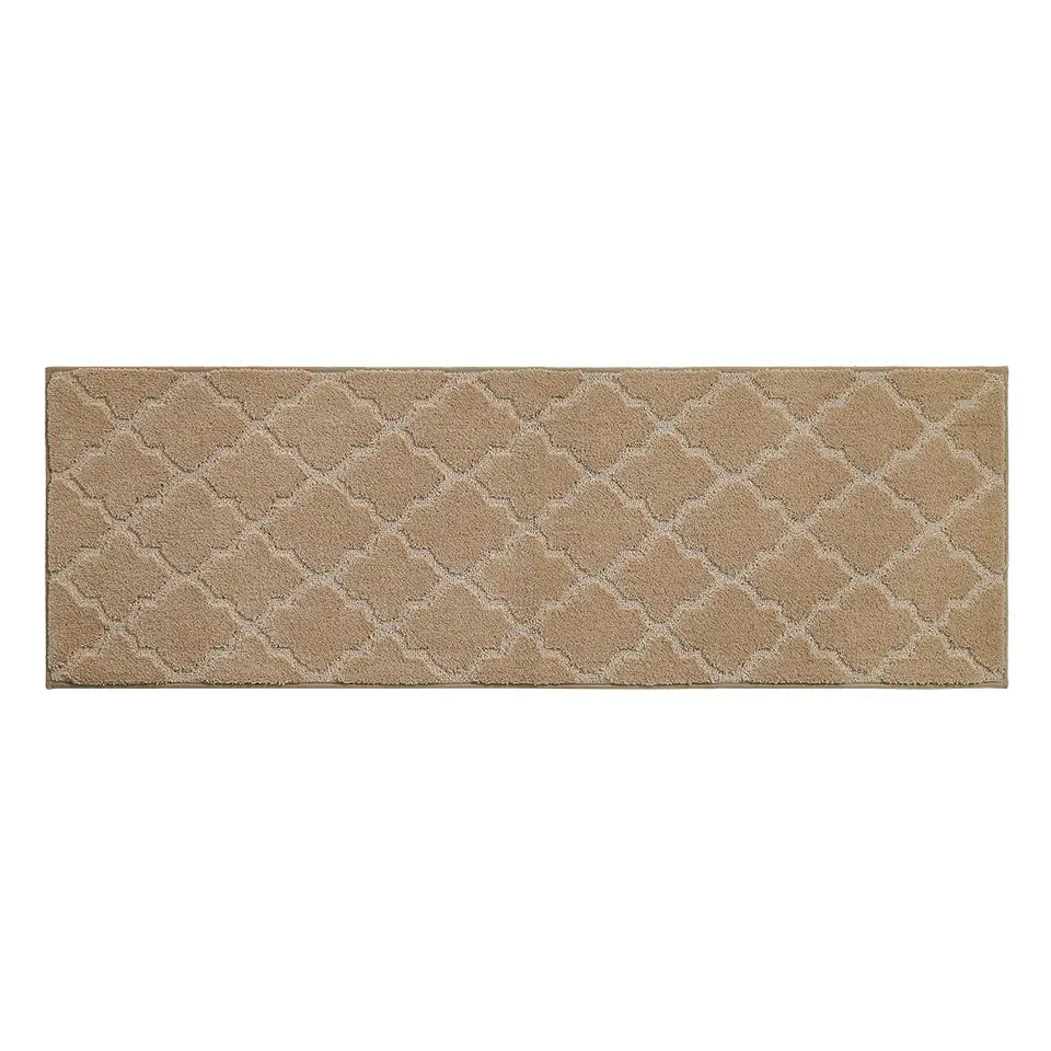 20x59 Beige Trellis Scatter Rugs for Kitchen