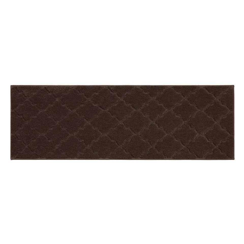 20x59 Brown Trellis Scatter Rugs for Kitchen