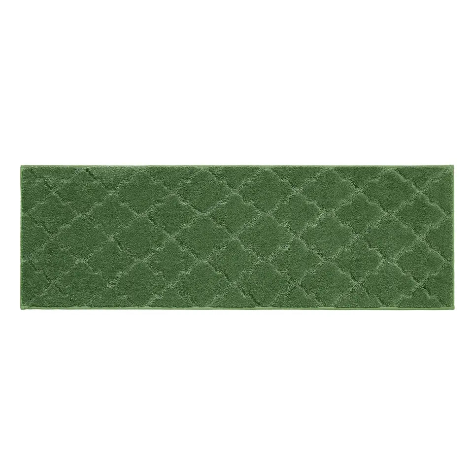 20x59 Green Trellis Scatter Rugs for Kitchen