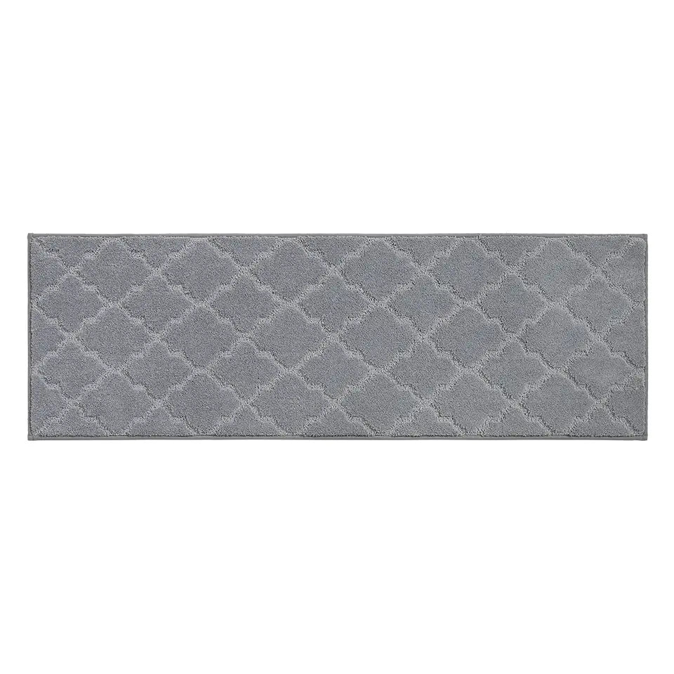 20x59 Grey Trellis Scatter Rugs for Kitchen