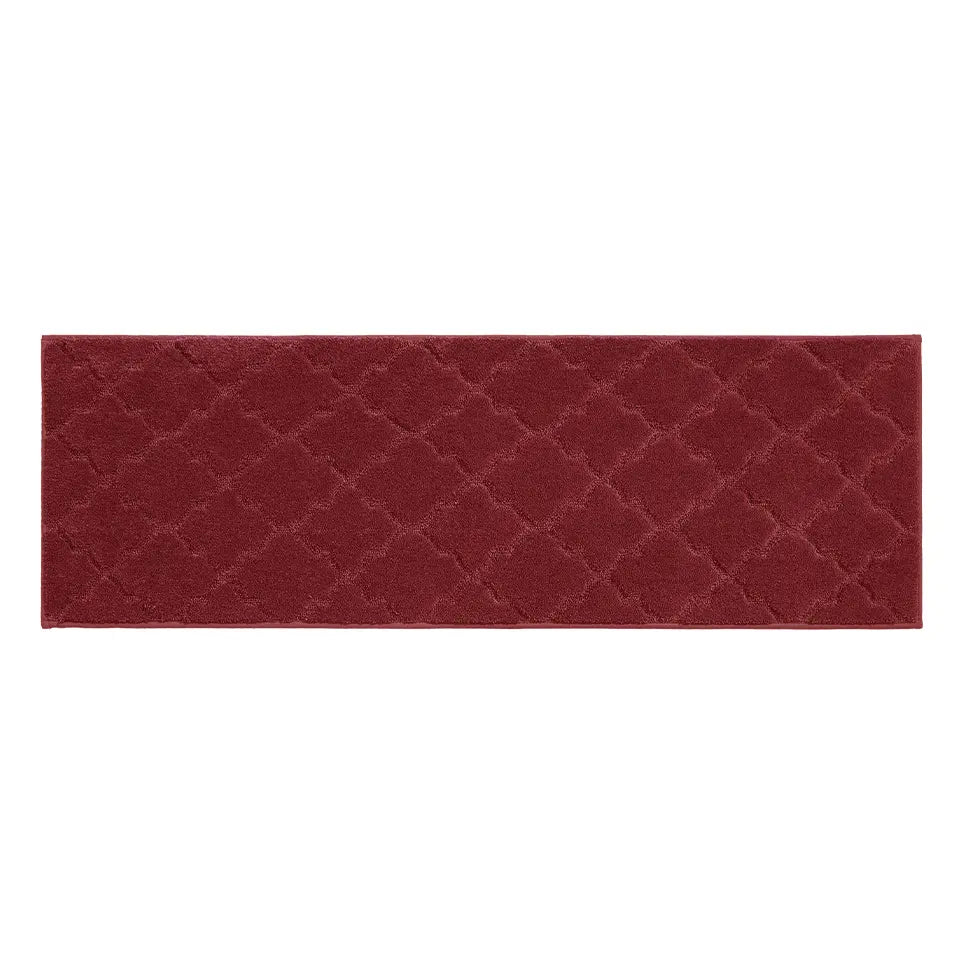 20x59 Red Trellis Scatter Rugs for Kitchen