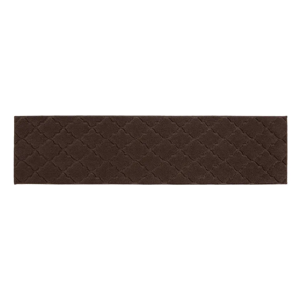 20x79 Brown Trellis Scatter Rugs for Kitchen
