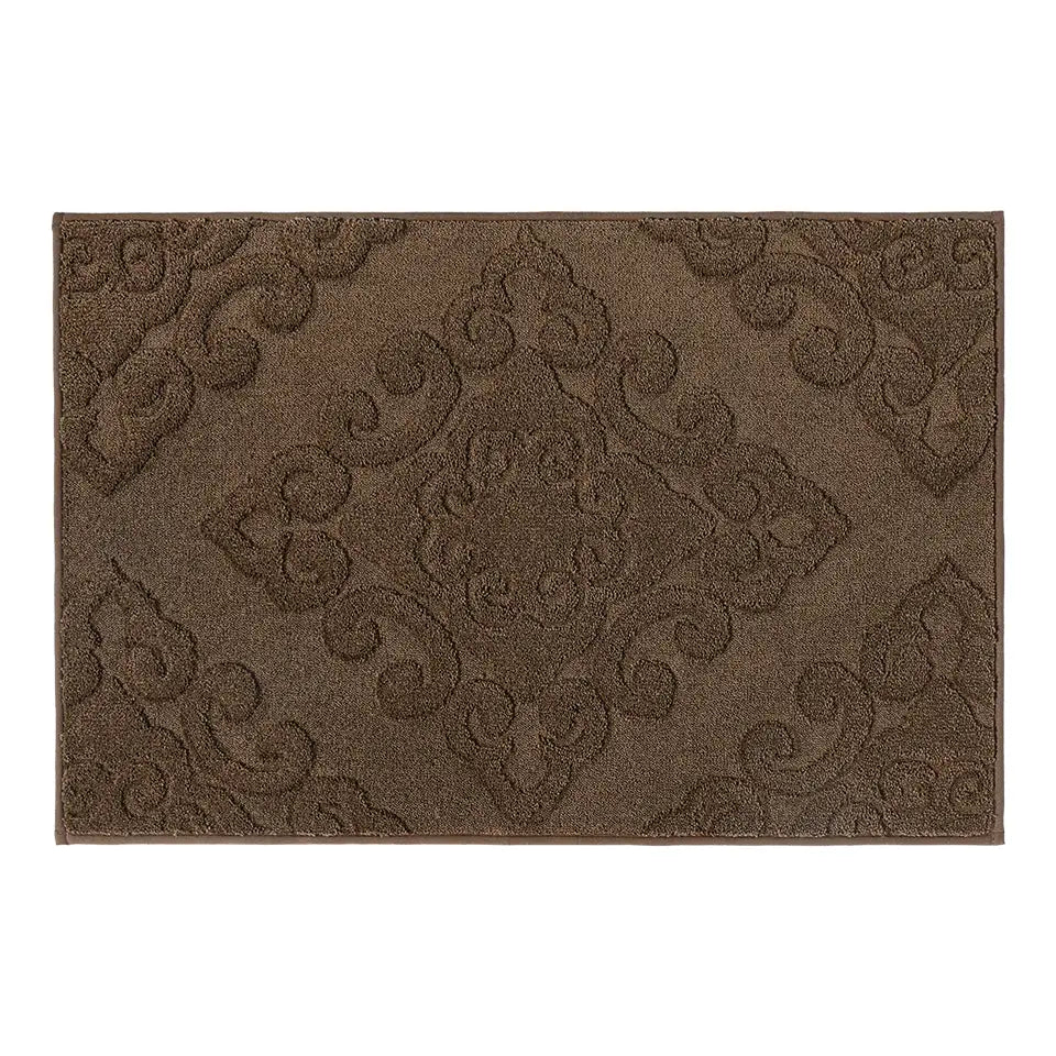 24x36 Brown Elegant Floral Door Mats
