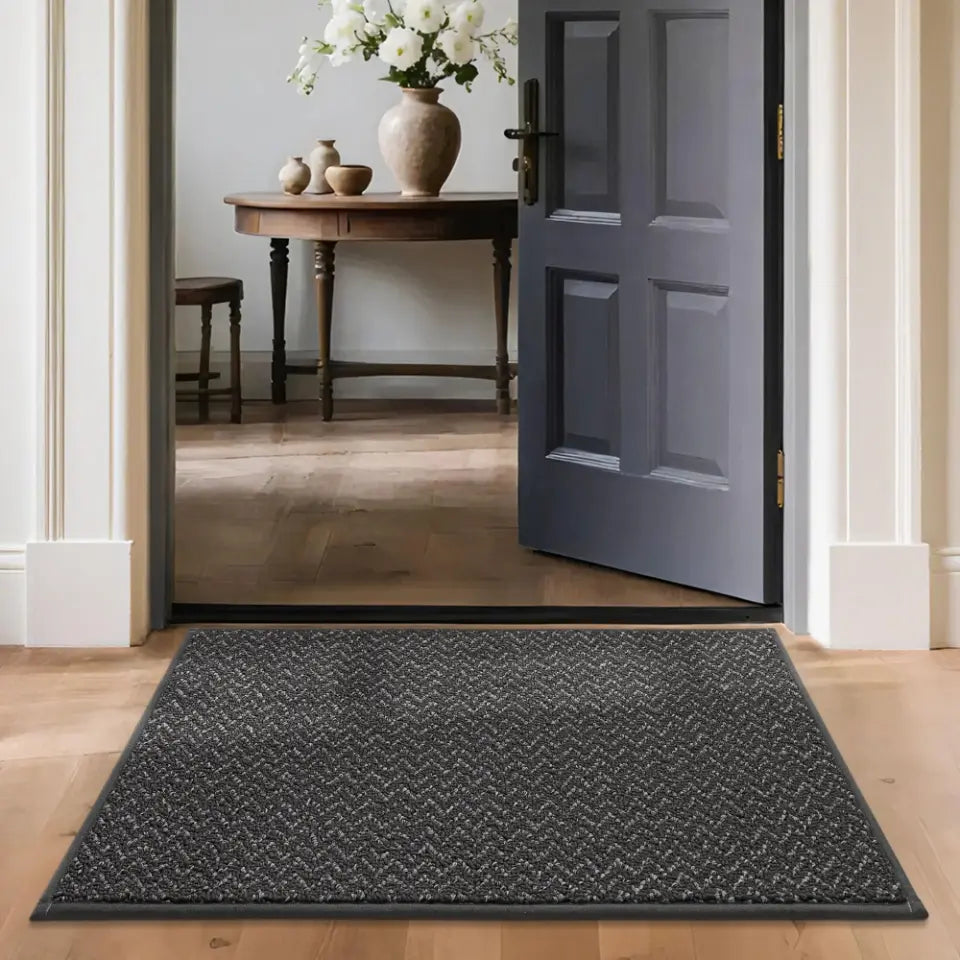 24x36 Dark Grey Chevron Door Mats