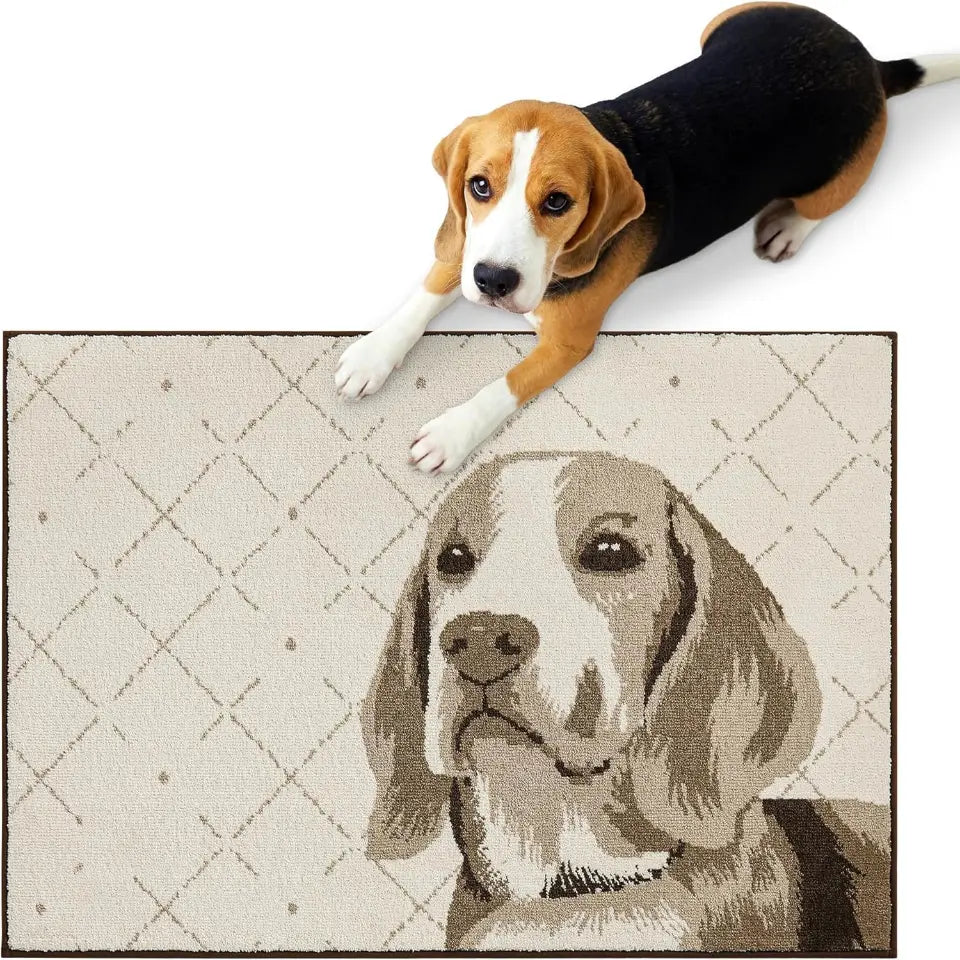 24x36 Taupe Dog Themed Doormats