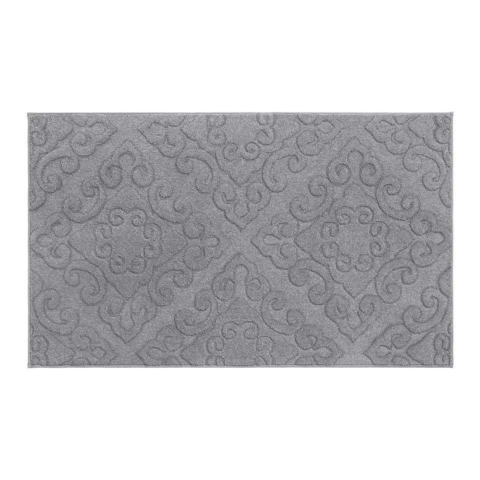 36x60 Grey Elegant Floral Door Mats