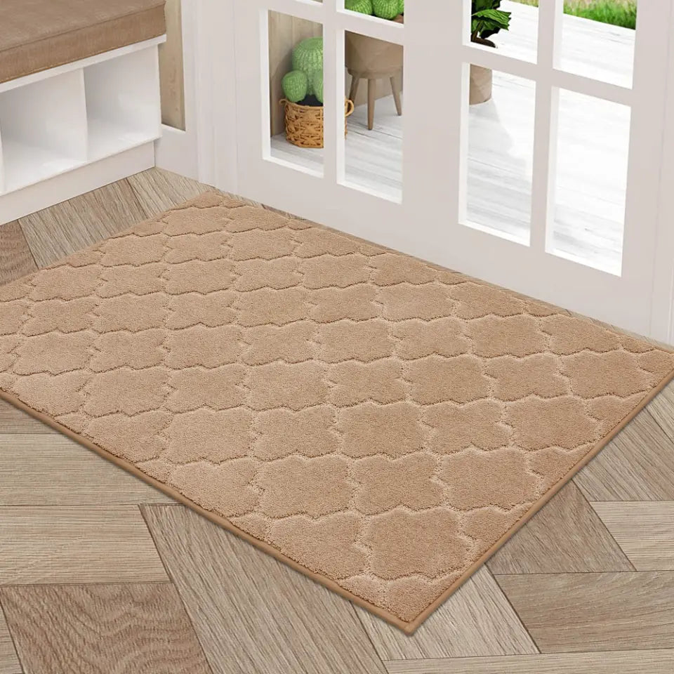 36x60 Large Beige Trellis Door Rug Indoor