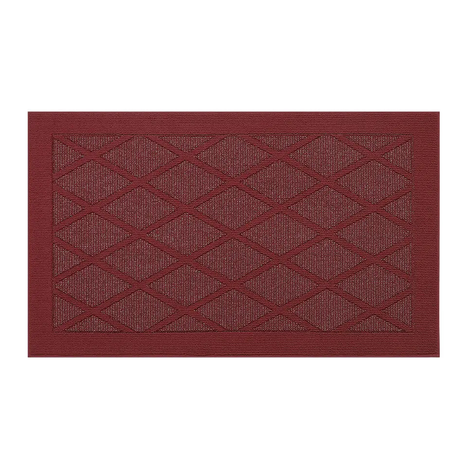 36x60 Red Pattern of Plain Diamond Door Mats