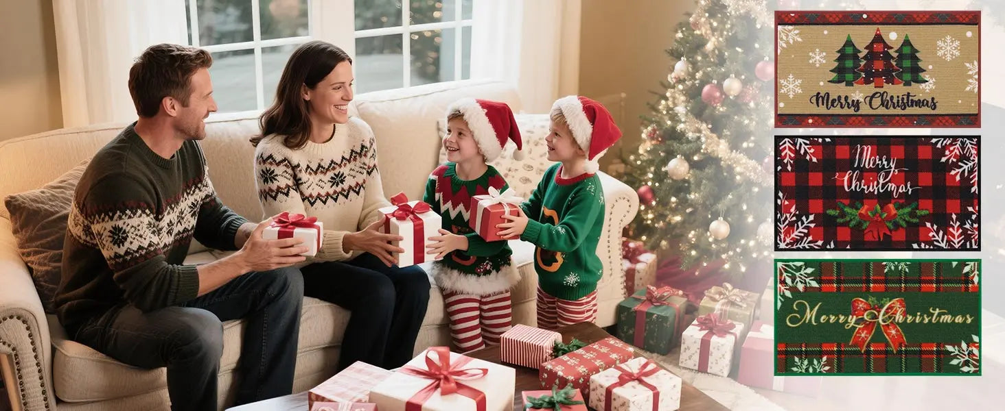 All Xmas Pattern of Christmas Door Mats