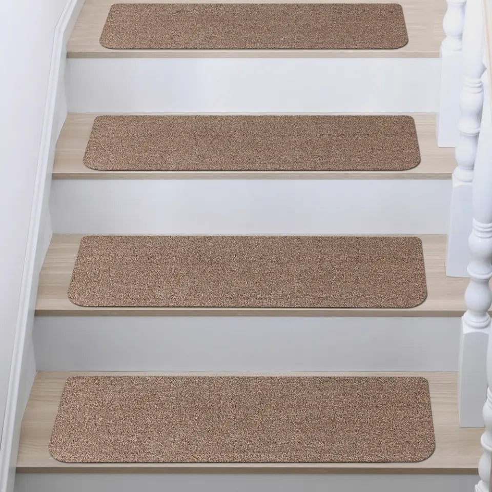 Beige Bullnose Non-Slip Stair Treads