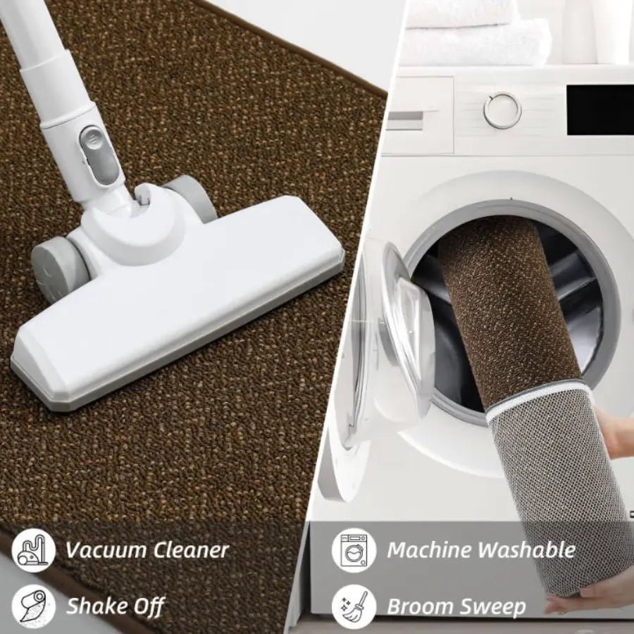 Easy to Clean Chevron Front Door Runner