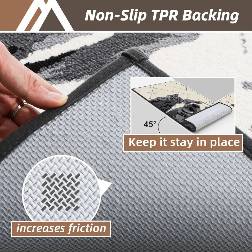 Pet Door Mats with Non-Slip TPR Backing