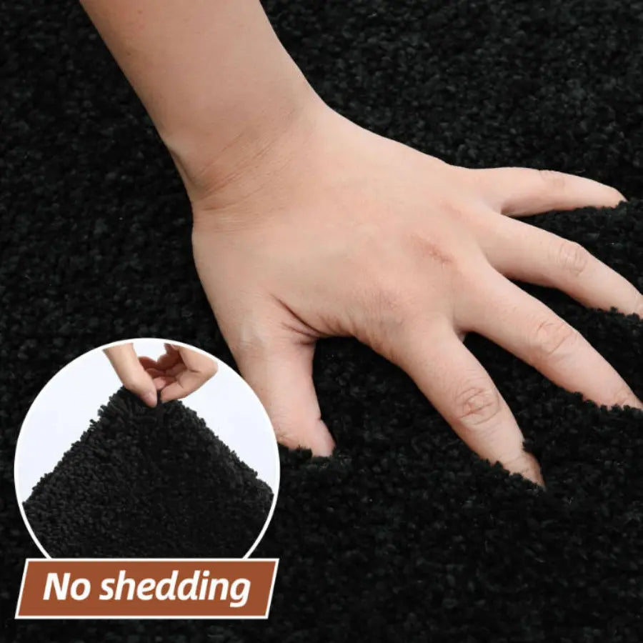 Plain Color Luxury Bath Rugs with Denser Pile Extra Softness