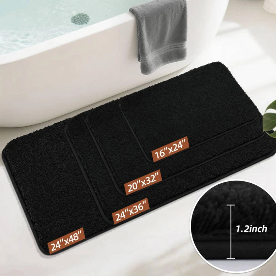 Size Chart of Plain Color Luxury Bath Rugs