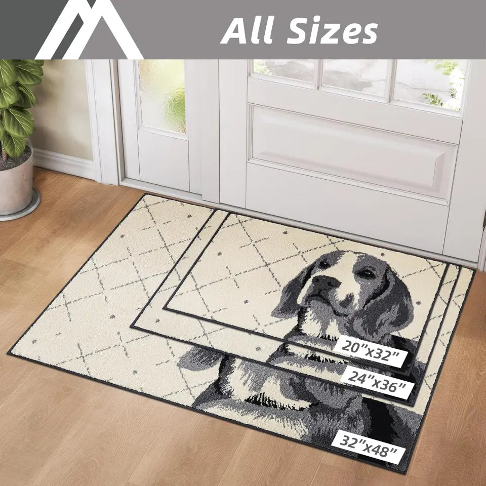 Size of Dog Welcome Mats