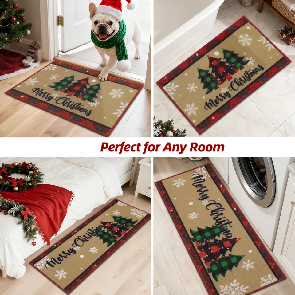 Tree Snowflakes Xmas Kitchen Mats which Perfec for Any Room