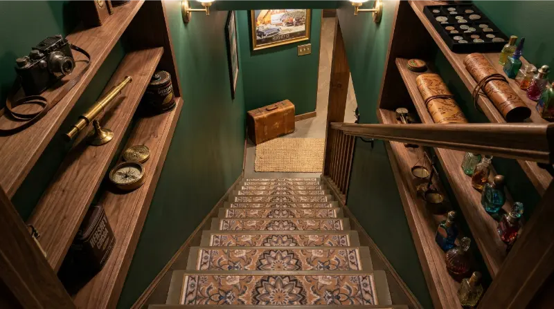 Floral Stair Mats in House