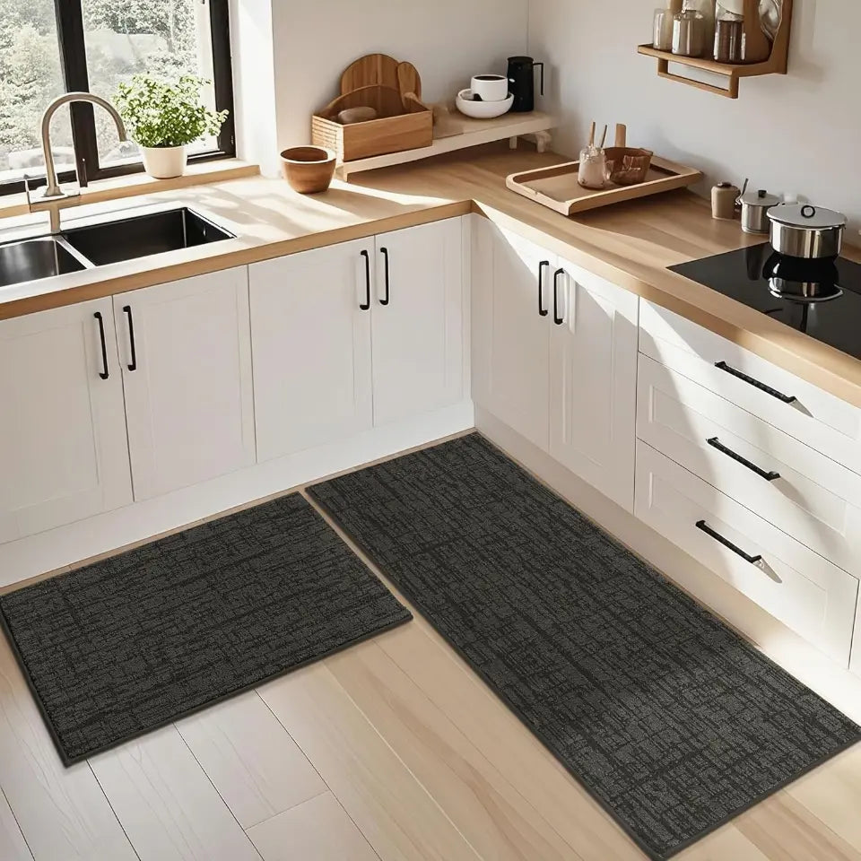 Kicthen with a Non Skid Washable Kitchen Rug