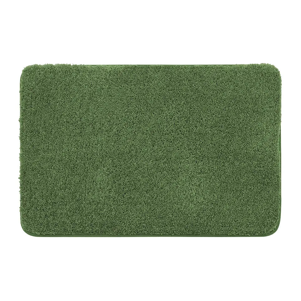 16x24 Green Pattern of Plain Color Luxury Bath Rugs