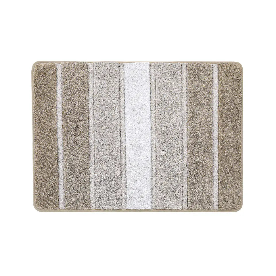 17x24 Beige Pattern of Ombre Square Bathroom Rug