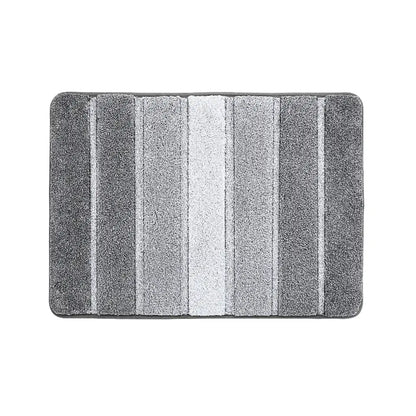 17x24 Grey Pattern of Ombre Square Bathroom Rug