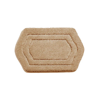 17x27 Beige Oval Fluffy Bath Rug