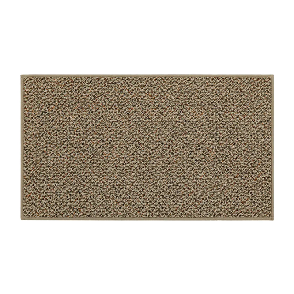 17x30 Taupe Pattern of Chevron Door Mats