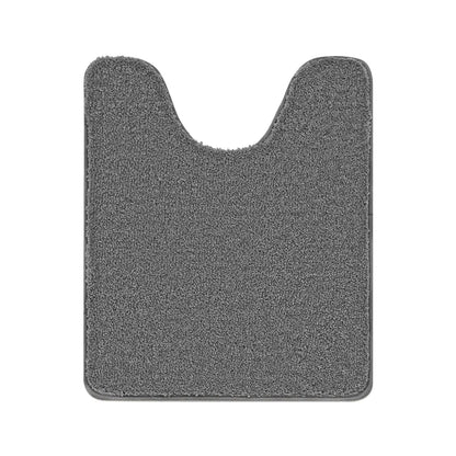 Gray bath mat on a white background