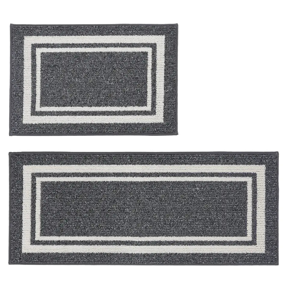 Rectangle Rugs For Kitchen Frame Non Skid Washable Kitchen Rugs | COSY HOMEER