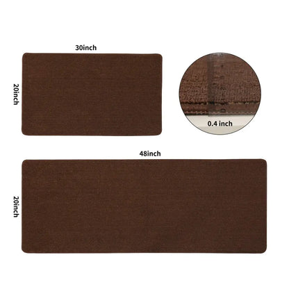 20x30 20x48 Plain Kitchen Rugs Set