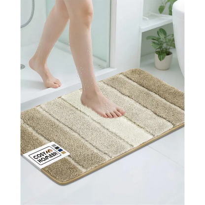 20x30 Beige Ombre Square Bathroom Rug