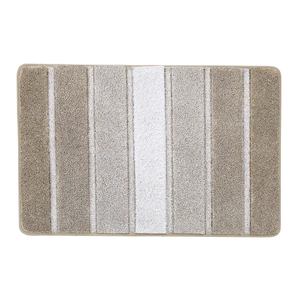 20x30 Beige Pattern of Ombre Square Bathroom Rug