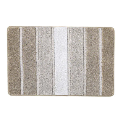 20x30 Beige Pattern of Ombre Square Bathroom Rug