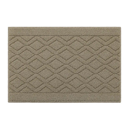 20x30 Beige Wave Geometric Kitchen Mat