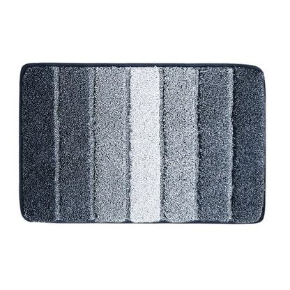 20x30 Dark Blue Pattern of Ombre Square Bathroom Rug