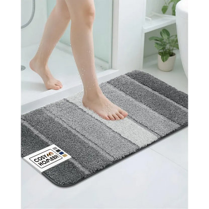 20x30 Grey Ombre Square Bathroom Rug