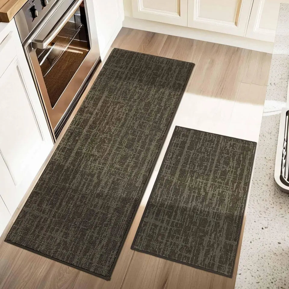20x32 20x48 Brown Abstract Kitchen Rugs