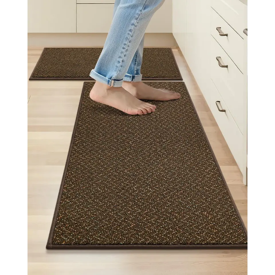 20x32 20x48 Brown Chevron Kitchen Rugs