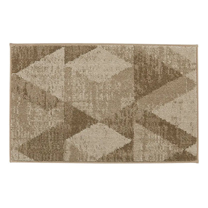 20x32 Beige Pattern of Geometric Abstract Front Door Rugs Inside