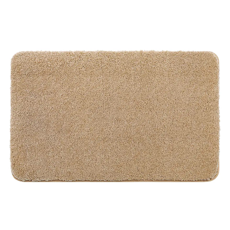 Beige doormat on a white background
