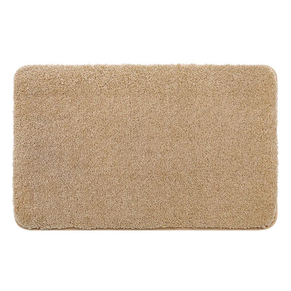 Beige doormat on a white background
