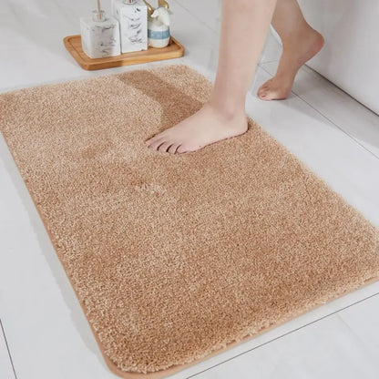 20x32 Beige Plain Color Luxury Bath Rugs