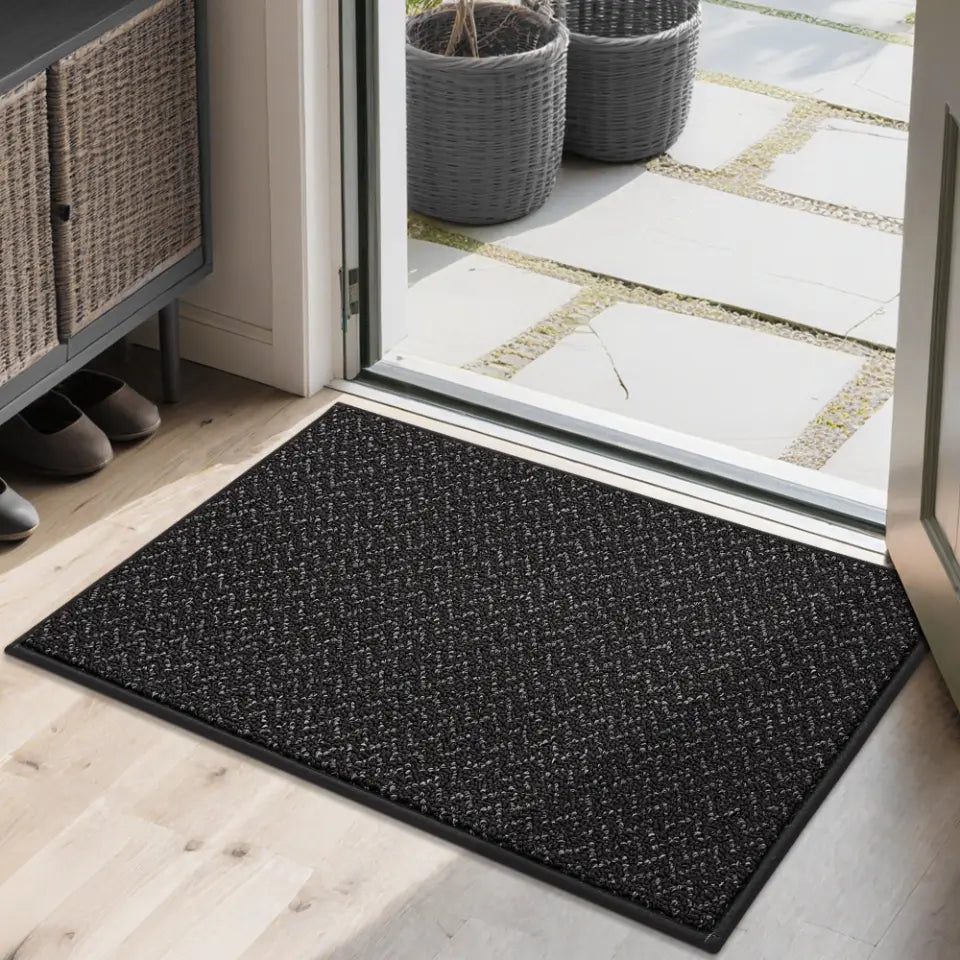 20x32 Black Chevron Door Mats